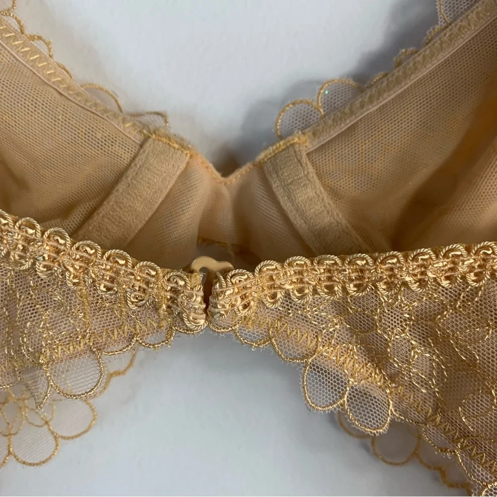 Free People Lucia Underwire Bra‎ Wheat Sunset New NWT 32 D